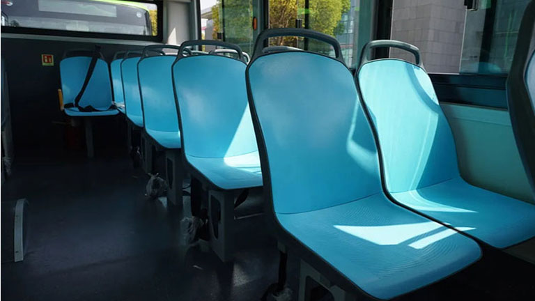 beautiful and comfortable bus seats