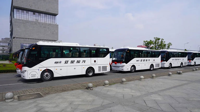 tourist buses