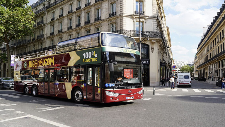 autobús turístico eléctrico puro de dos pisos