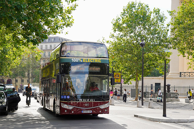 pure electric double-decker sightseeing buses