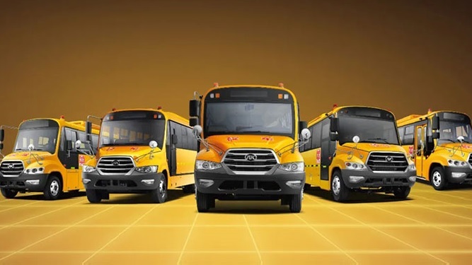 Autobuses escolares Ankai S6 listos para servir a niños en edad escolar en el próximo otoño
