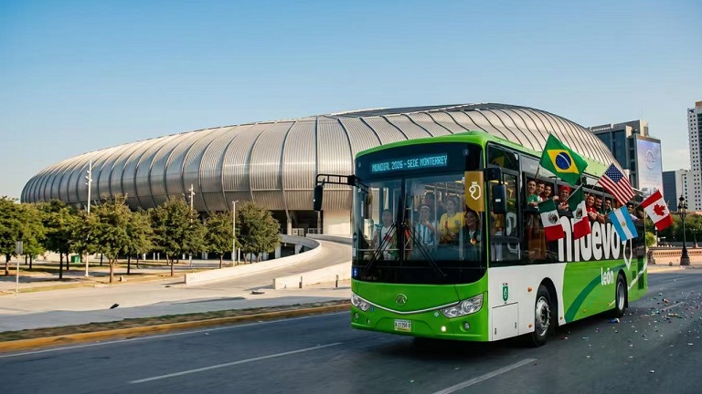 Exquisita artesanía, protege el evento – Ankai C9 realiza con éxito misiones de transporte lanzadera para la sede de Monterrey de la Copa Mundial de la FIFA 2026