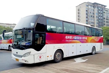 Los autobuses de Ankai prestan servicio en los XIX Juegos Asiáticos en Hangzhou